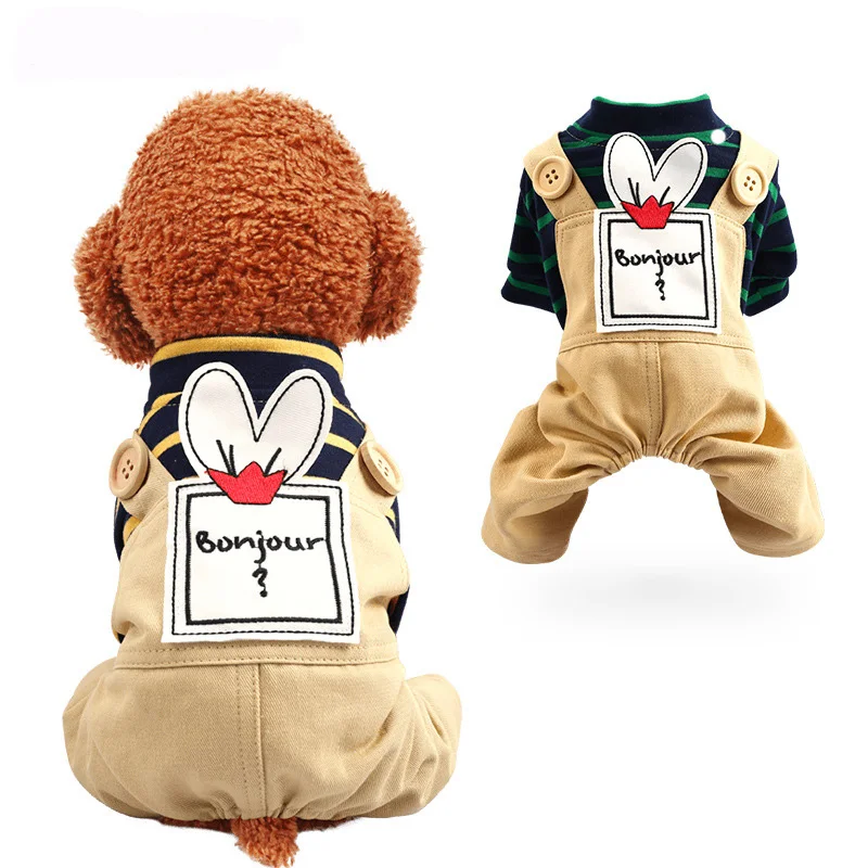 Милая Одежда для собак с заячьими ушками французского бульдога мопс чихуахуа