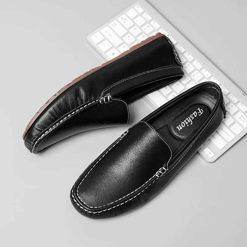 

Мужские кожаные лоферы, роскошная повседневная обувь для мужчин 2021, мужские мокасины ручной работы