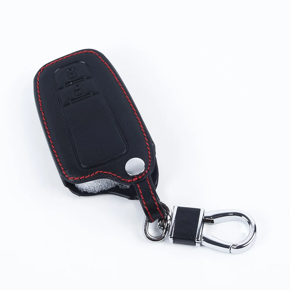 Защитный чехол для автомобильных ключей с 2 кнопками Toyota CHR C HR 2017 Prius черный