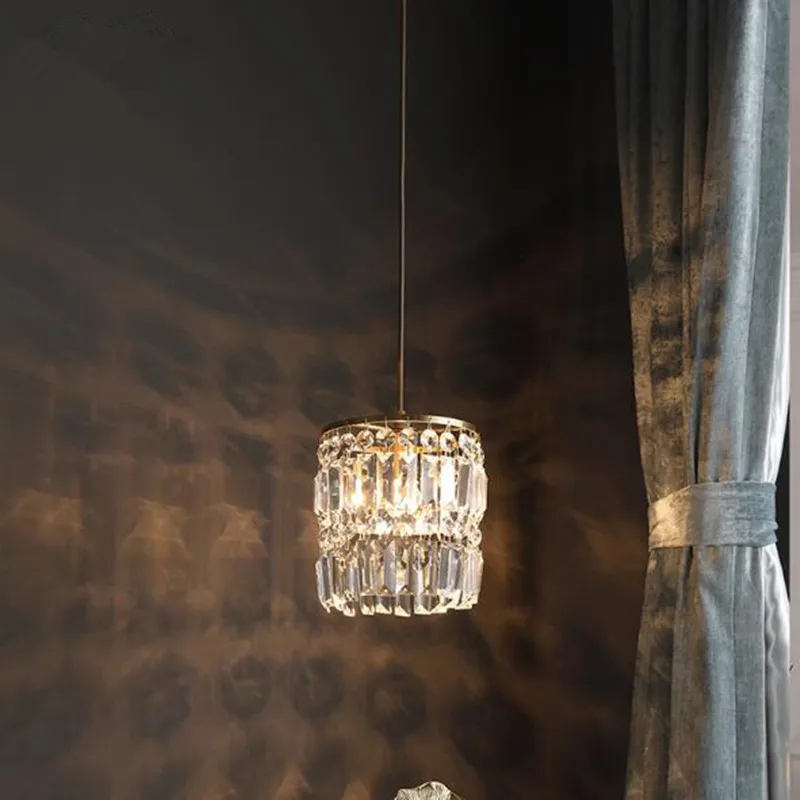 Светодиодная хрустальная люстра в американском стиле ретро для спальни