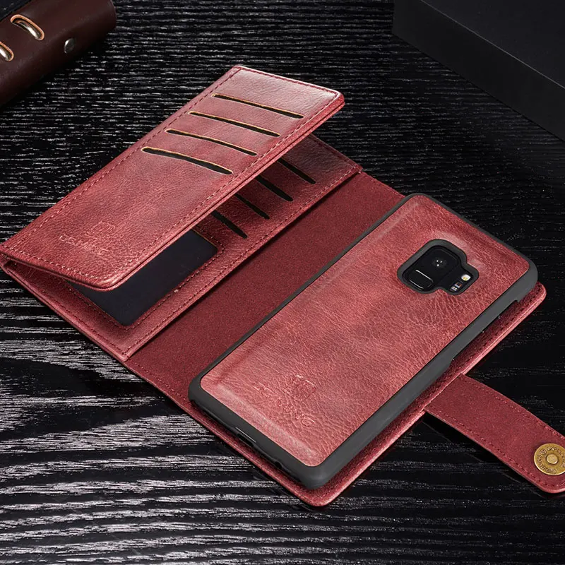DG. MING Чехол-кошелек из натуральной кожи для samsung Note 10 10+ 8 9, защитная крышка для визиток для Galaxy S7 Edge S8 S9 S10 Plus