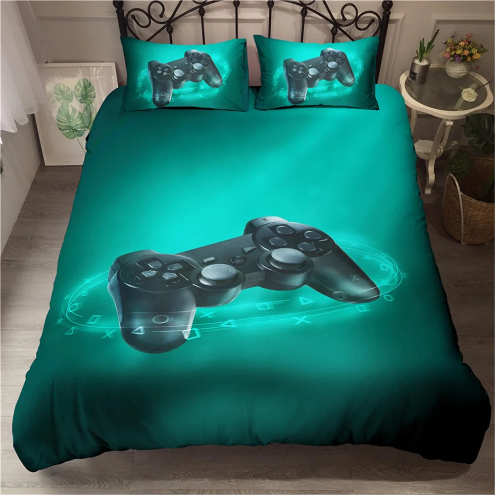 

3D Printed Bedding Set Unisex Adults Teens Game Queen King Single Duvet Cover With Pillowcase Bedclothes