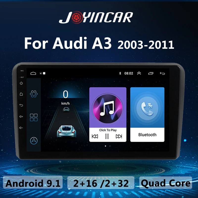 Android 9 1 Автомобиль Радио Мультимедийный видеоплеер для Audi A3 2003 2004 2005 2006 2007 2008 2009 2011