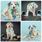 FIYO набор алмазов для создания картины собаки DIY картинки с животными для вышивки со стразами из Стразы мозаика, алмазная Вышивка крестом Декорации для подарки для детей