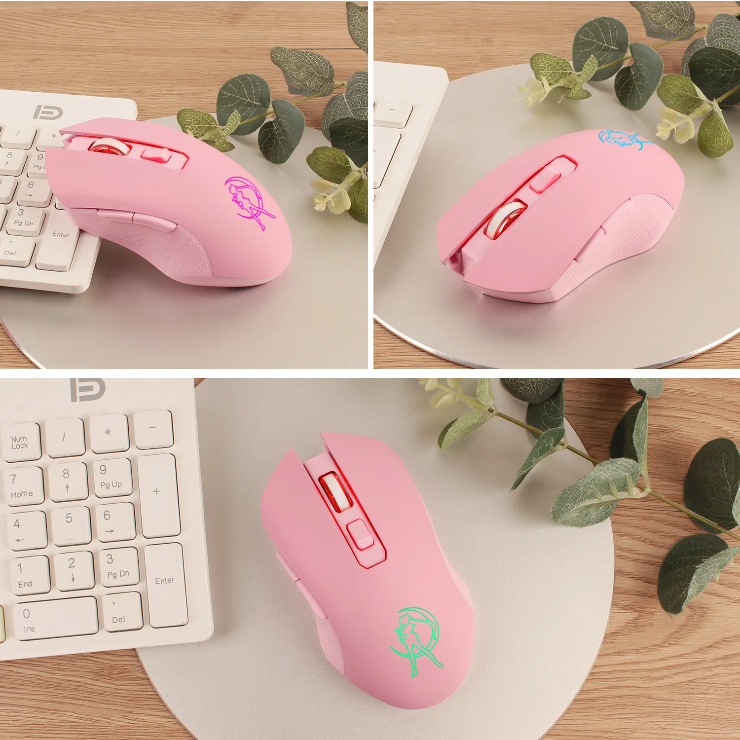 Мышь Оптическая Беспроводная игровая 2 4 ГГц 6 кнопок 7 цветов | Компьютеры и офис