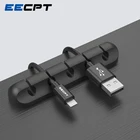 EECPT органайзер для кабелей управление силиконовые зажимы для намотки кабеля USB зарядное устройство держатель для хранения проводов наушников мыши
