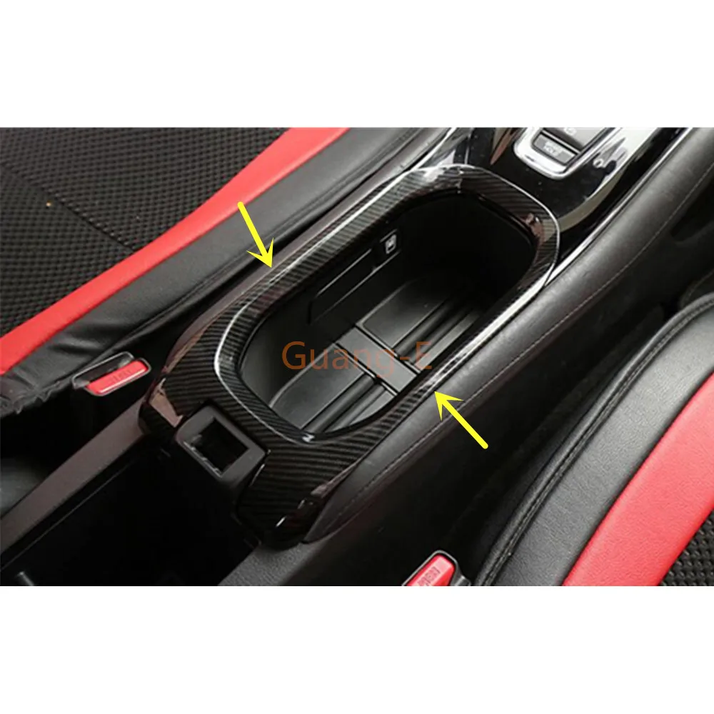 

Car Trim ABS Lamp Center Console Middle Cup Gear Armrest Box Holder Frame Panel 1pcs for Honda HR-V HRV Vezel 2014-2018