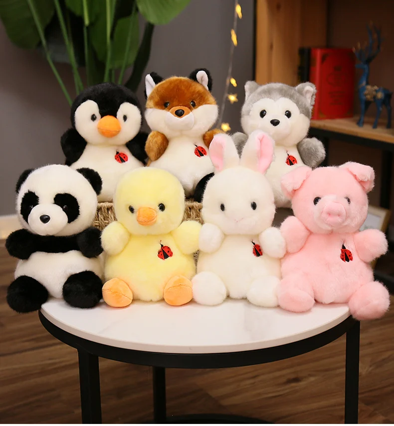 

22cm Variety Of Animal Dolls Cute Panda Plush Toys Children's Birthday Gifts Valentine's Day Surprise Home Decoration