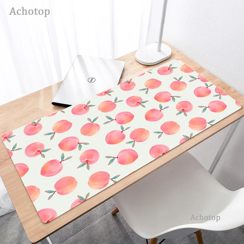 

Large Anime Pink Mousepad Game Cute Kawaii Fruit Gaming Mouse Pad Rubber Otaku Locking Edge Big Fashion Laptop Notebook Desk Mat