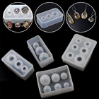 Новинка; С украшением в виде кристаллов круглый шар силиконовые формы 3D подвеска в форме шара ремесла форма для эпоксидной смолы для бижутерии, материал для рукоделия фурнитура и инструменты поставки