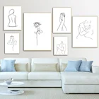 Абстрактная картина в скандинавском стиле с изображением сексуальной леди, картина для домашнего декора, качественный постер на холсте, художественный декор для комнаты, гостиной, дивана, Настенный декор A990