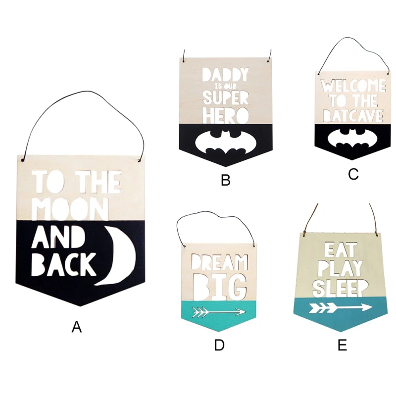 1 шт. положительный слоган баннер INS скандинавском стиле деревянный настенный