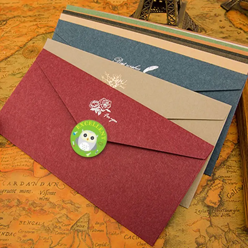 Милые обучающие наклейки с принтом Совы для рукоделия в рулоне Канцелярские