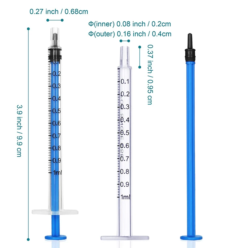 Пластиковые шприцы с крышкой 1 мл без иглы | Обустройство дома