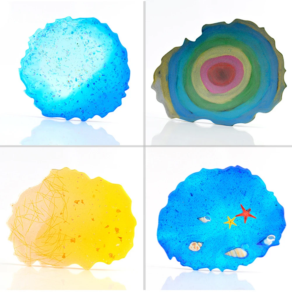 Украшения эллипс прессформы Кристалл эпоксидная зеркальная форма поверхность