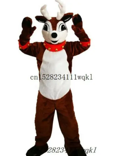 

New Product Happy Carnival Mascot Halloween Cartoon Elk Cosplay Costume Adult Use Birthday Party Advertising Parade Set
