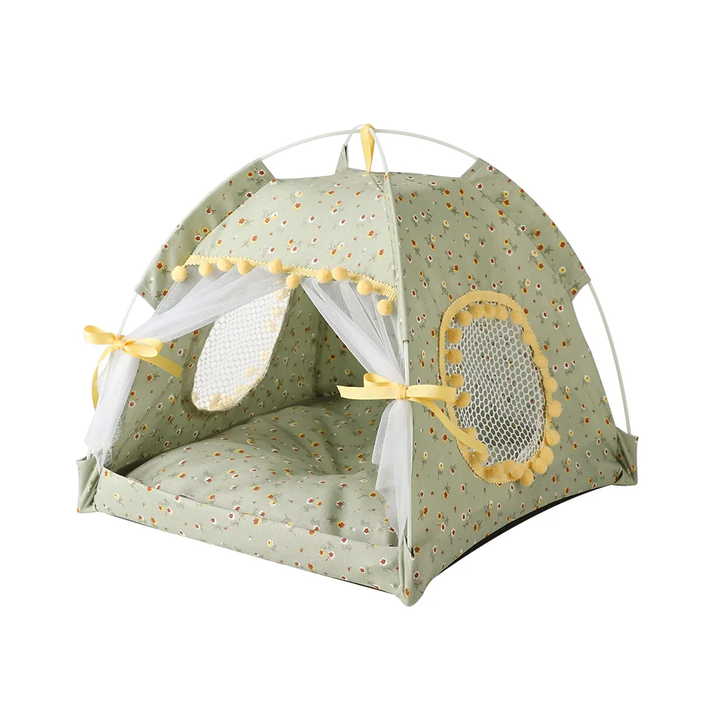 

Cat Tent Pet Cat Summer Nest Tent Ultra-soft Fabric Pet Sleeping Bed For Dog Cat Soft Puppy Cushion Pads Pet Kennel House