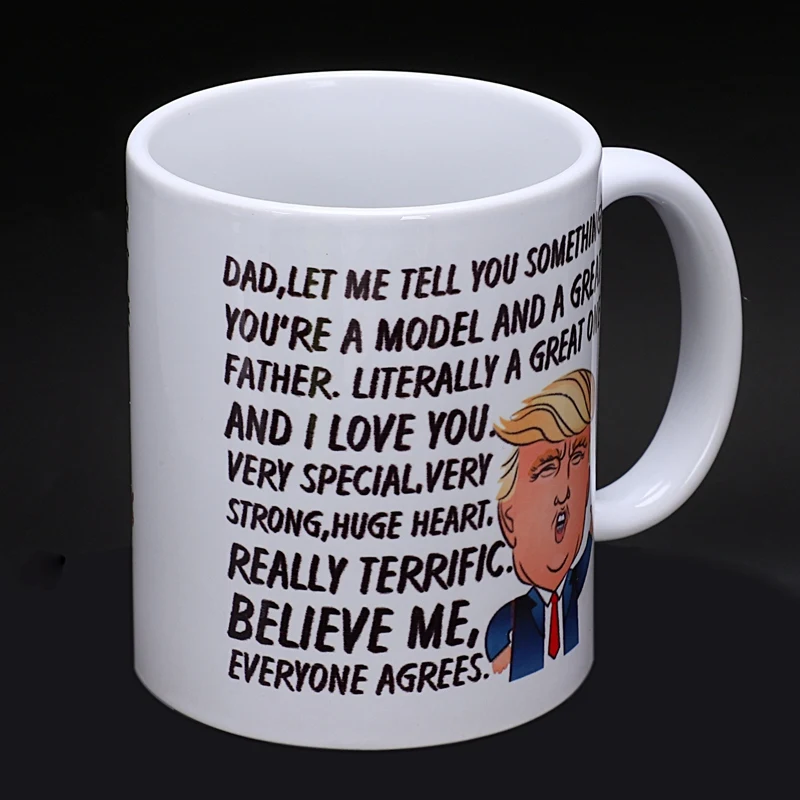 CSS 11 унций забавная кофейная кружка Забавный Великий папа Дональд Трамп Новинка