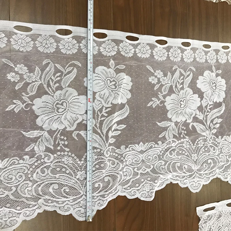 1 шт. основовязаная жаккардовая дверная занавеска кружевная Короткая из