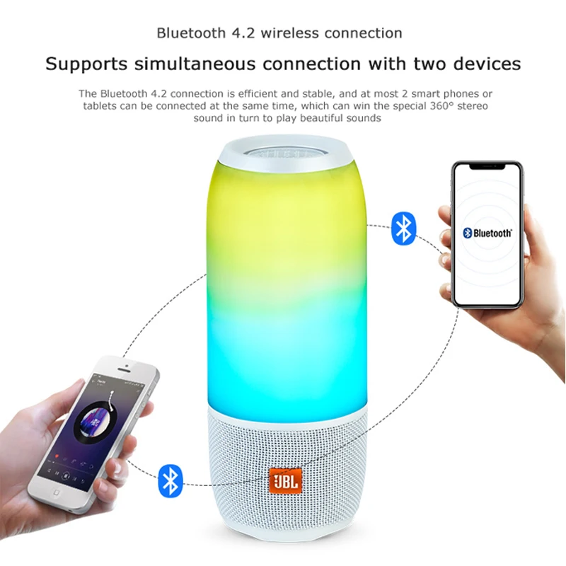 JBL PULSE 3 портативный Bluetooth динамик стерео Бас Сабвуфер вечерние уличные