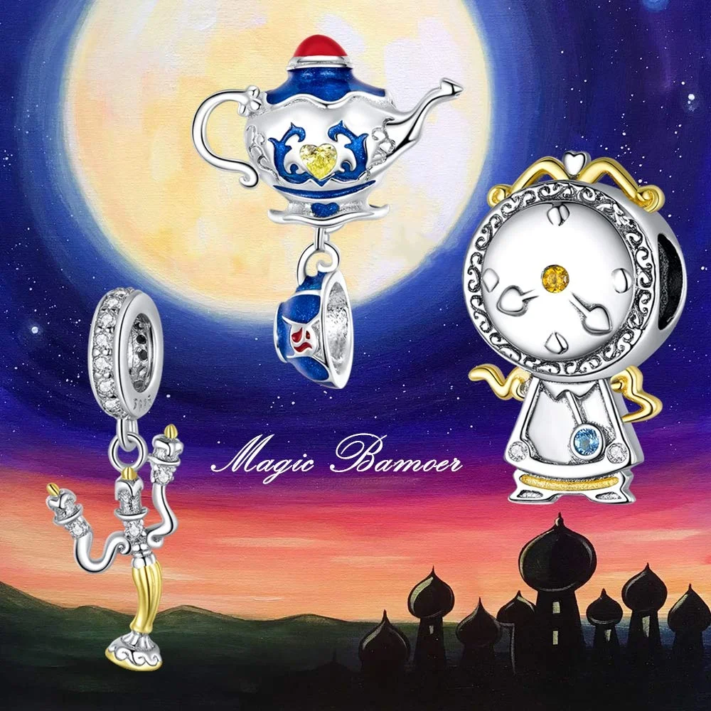 Bamoer 925 Sterling Silver Magic Can Clock Pendant Charm for Original Bracelet and Necklace - Fine Jewelry BSC319 image 3