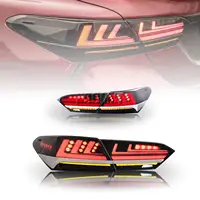 AP01 Clear Smoked Led Tail Lights for Toyota Camry 2018- 2021 Hybrid LE SE TRD XLE 2.5L Sequential Rear Lamps Left Right