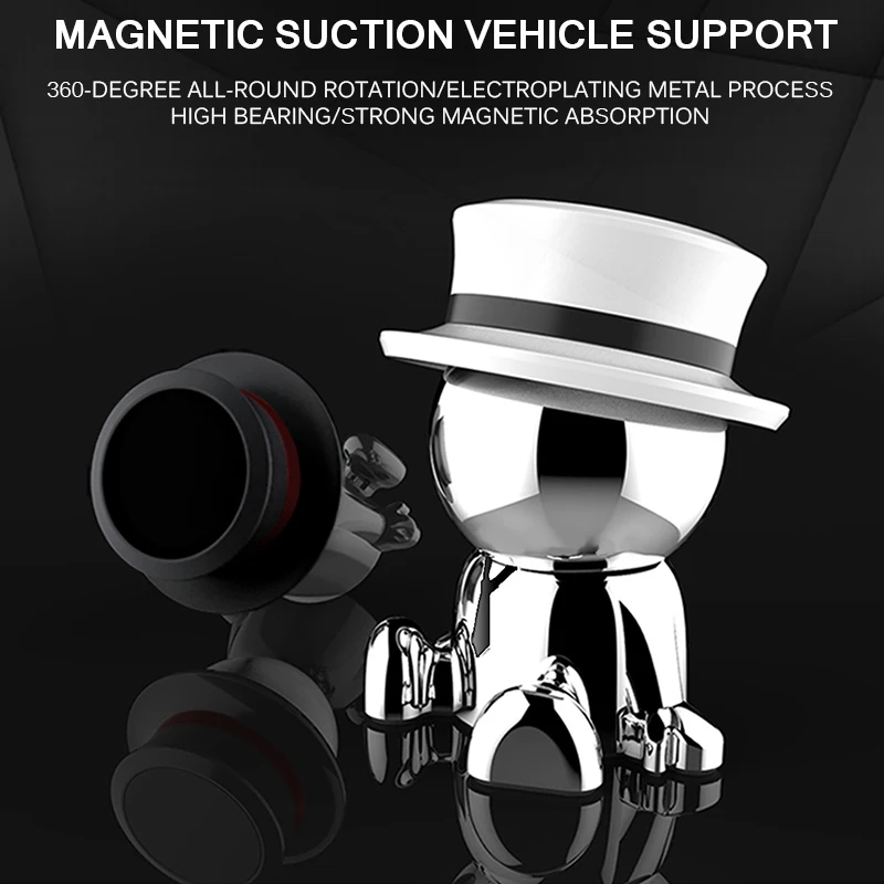 Универсальная Магнитная автомобильная подставка в форме куклы держатель для