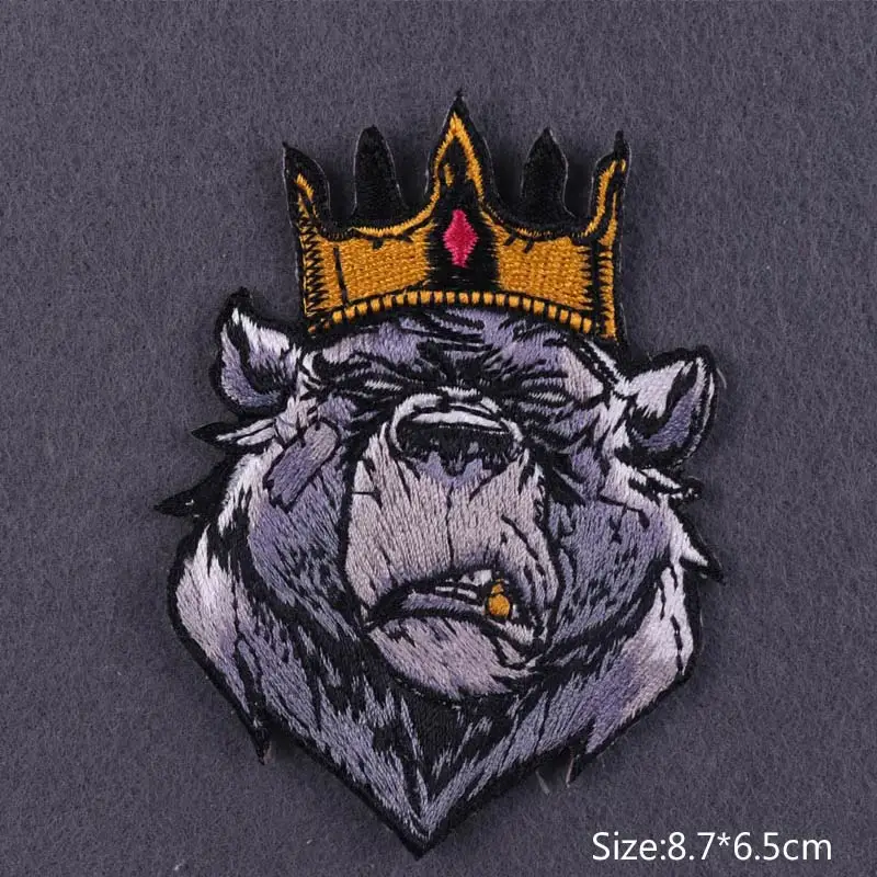 NiceDIY Pro/модные крутые панковские нашивки в стиле рок с животными для одежды