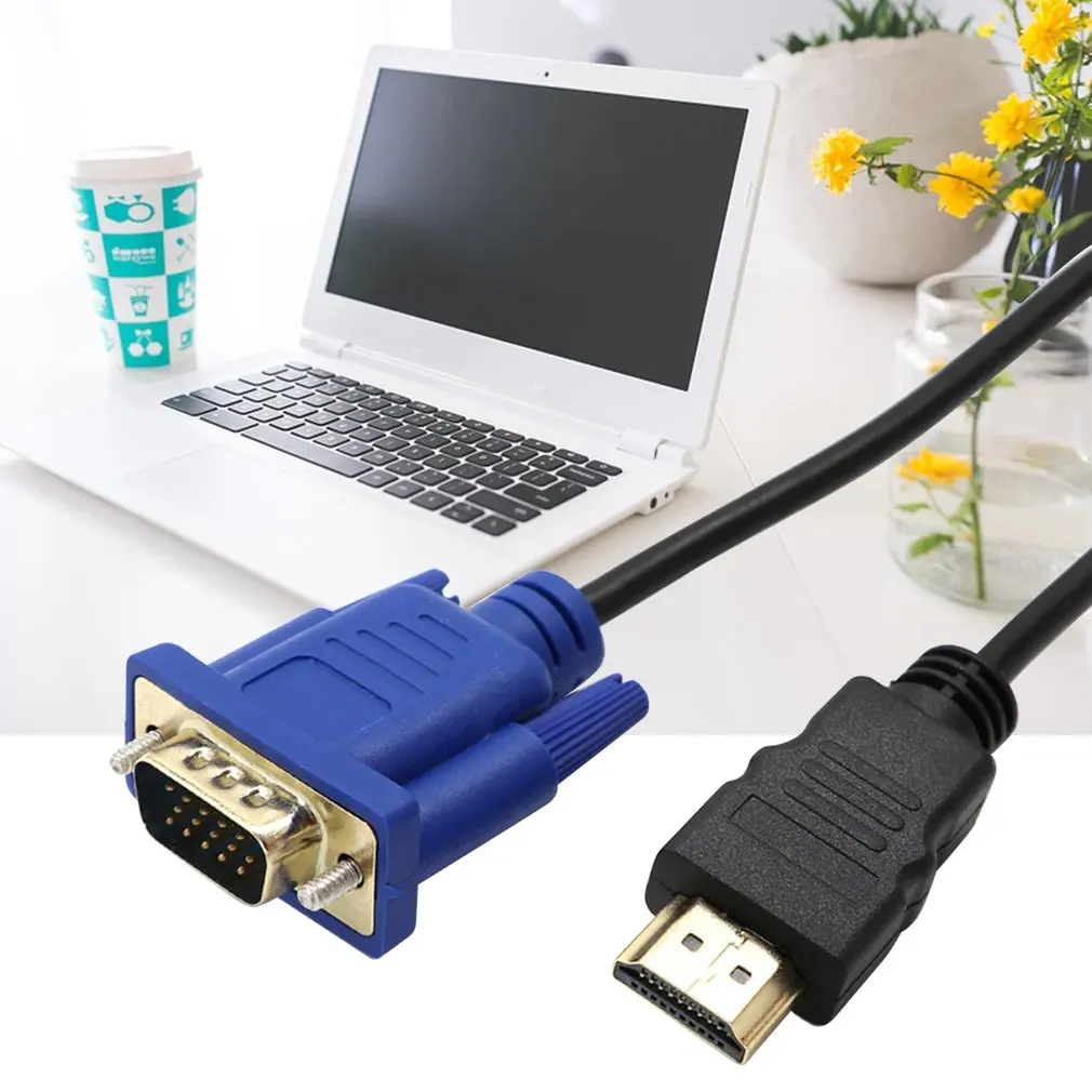 Кабель преобразователь hdmi vga HD внешний кабель адаптер для ТВ ПК мониторов