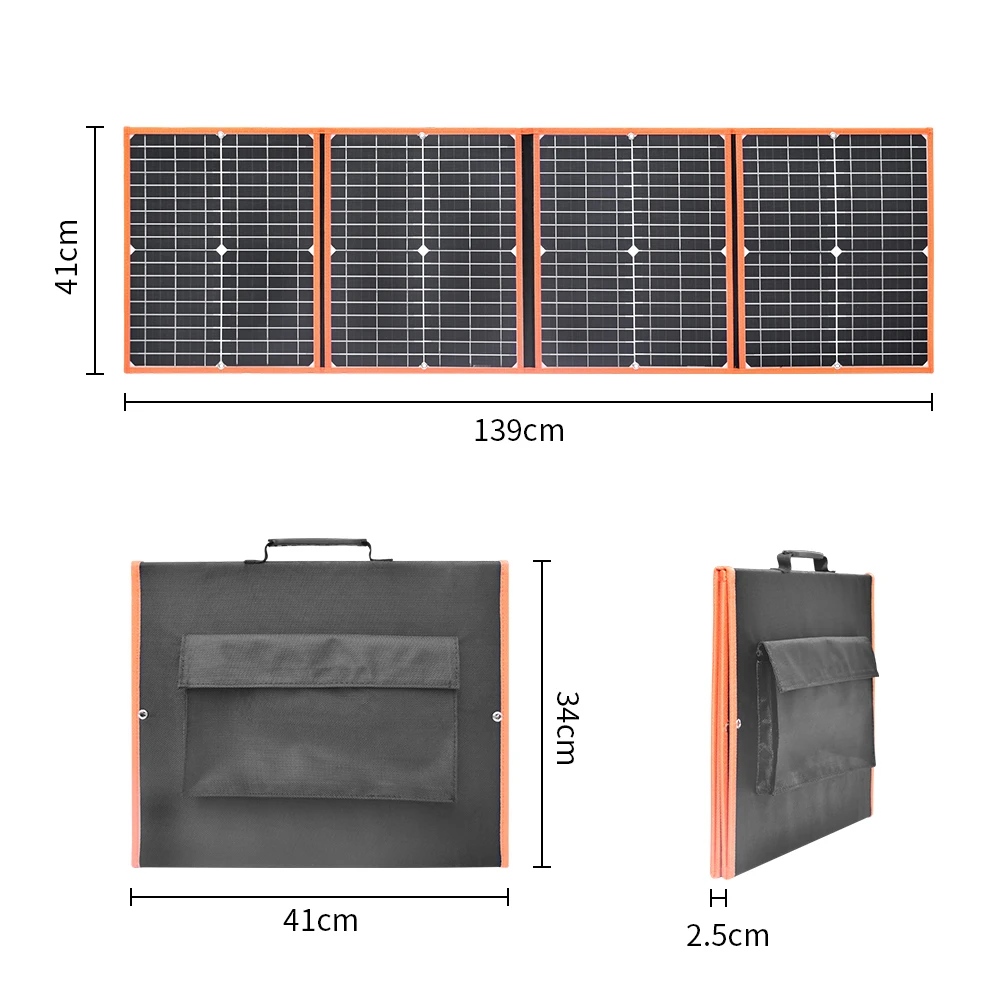 Harga 80w Panel Tenaga Surya/solar Panel Foldable 12v Mobil Charger 40w 50w 60w Portabel Solar Powerbank 5v Usb Untuk Ponsel Lampu Perahu Mobil RV Berkemah