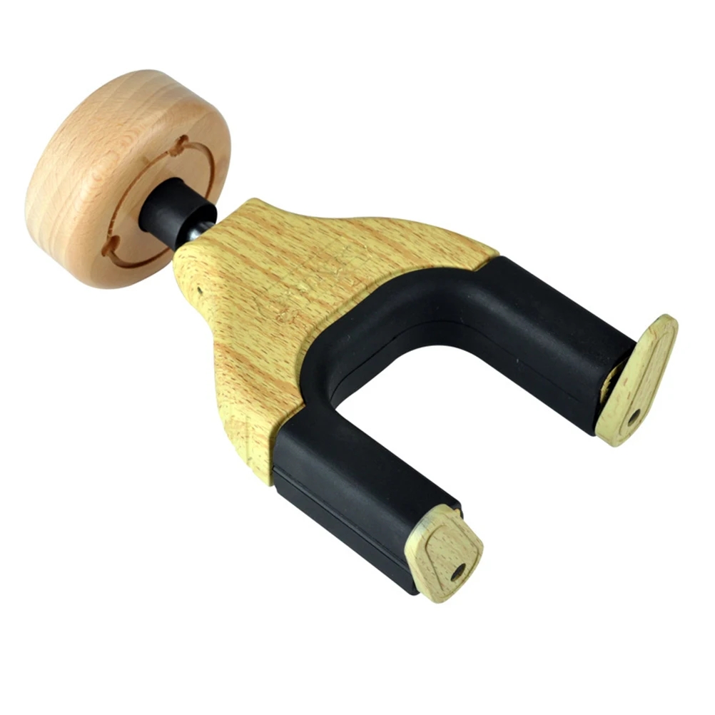 Вешалка для гитары Профессиональная деревянная металлическая резиновая Прочная