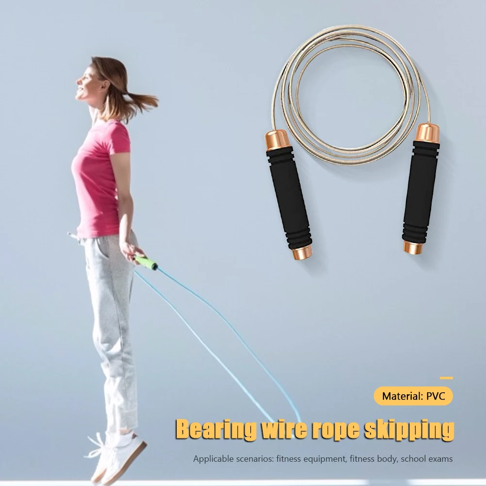 

Gym Fitness Skipping Ropes Ball-Bearing Workout Jump Rope Equipment Training for Easy Safety Working-out Ornaments