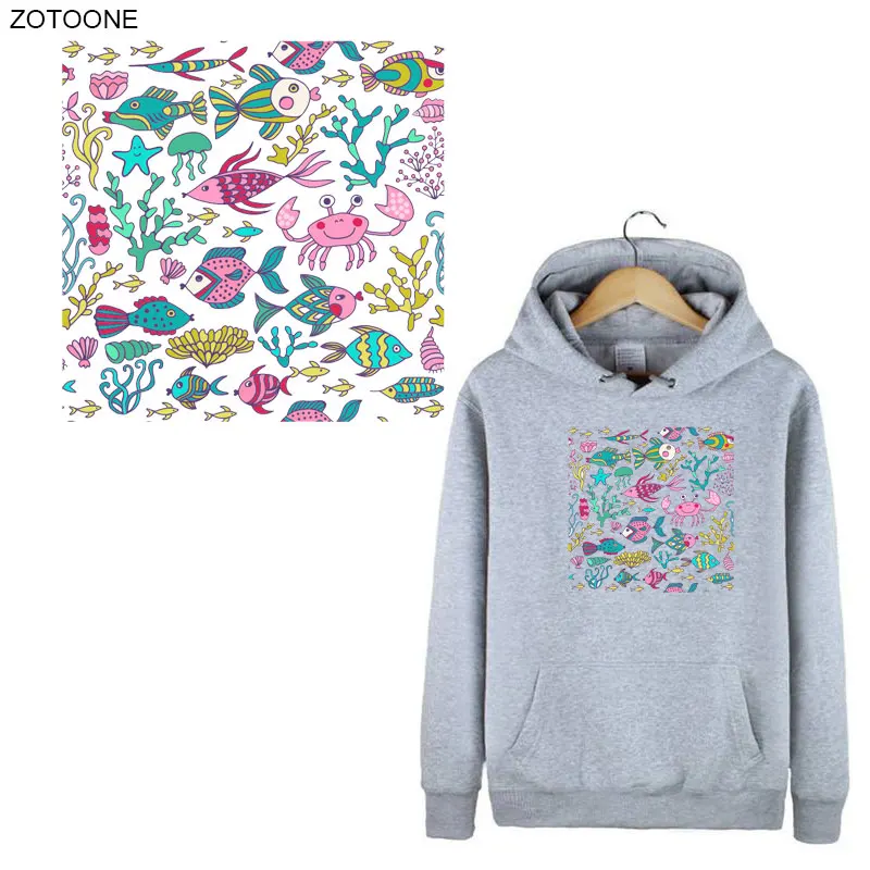 ZOTOONE морские водоросли стразе приклеивающиеся утюгом нашивки для наклейка на