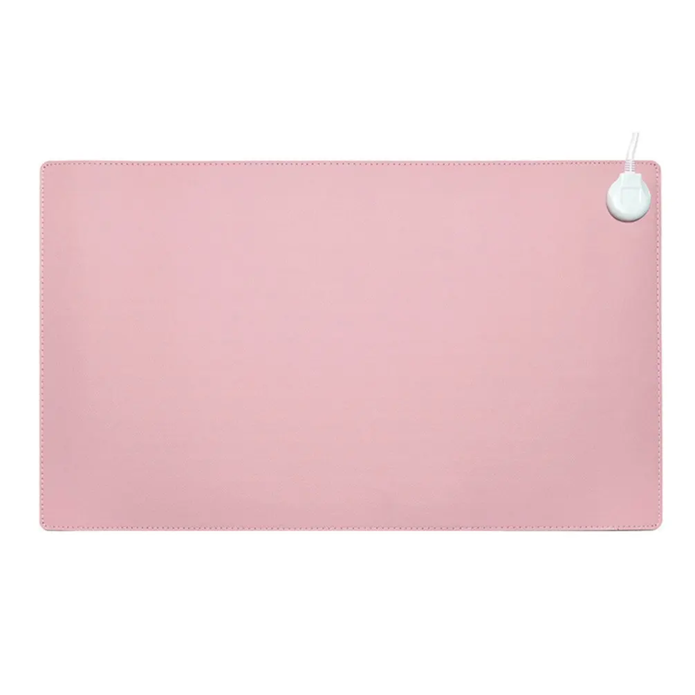 pink 53*27 см Новая зимняя грелка для рук, подушка для компьютера, для чтения, стол с подогревом, теплый коврик и коврик для стола, теплые электрические нагревательные колодки - Цвет: pink