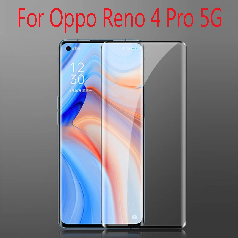 3D изогнутое закаленное стекло для OPPO Reno 4 Pro 5G полное покрытие 9H Защитная пленка