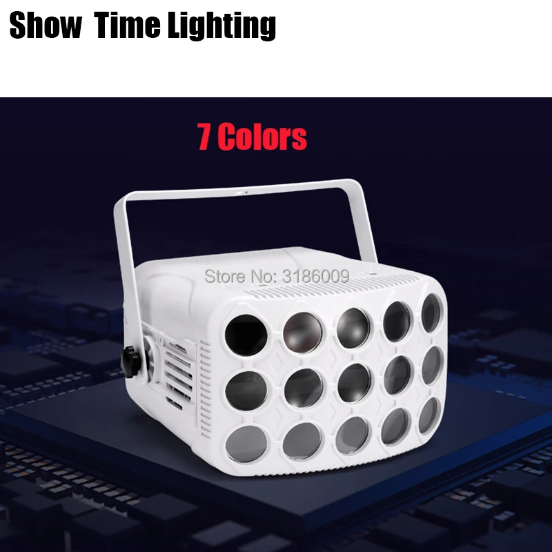 Быстрая доставка дискотека 7 в 1 светодиодная красочная бабочка Dj светильник