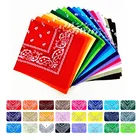 Бандана Платок женский повязка на голову шейный шарф спортивные головные уборы повязка на запястье головные квадратные шарфы платок с принтом