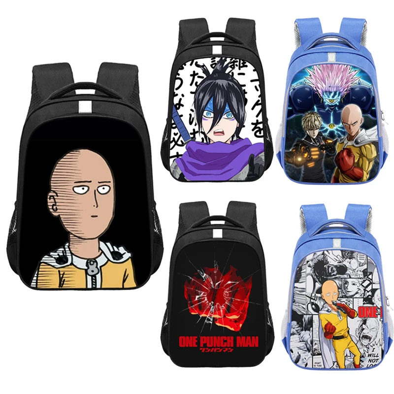 

Anime One Punch Man Backpack Women Men Rucksack Cartoon School Bags for Teenager Boys Girls Mikasa Book Bag
