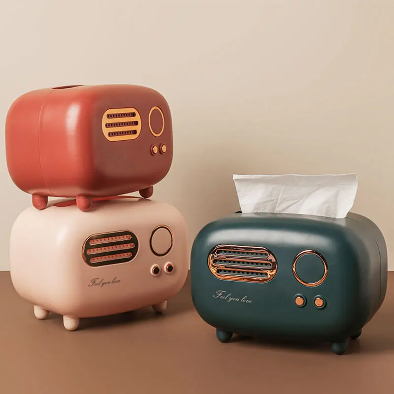 

Nordic Creative Light Luxury Tissue Box Household Living Room Tea Table Decorations Porch Bedroom Storage Carton Home Furnishing