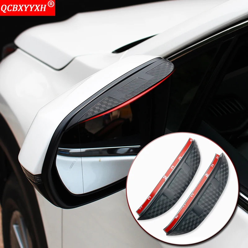Автомобильный Стайлинг с узором из углеродного волокна для зеркала заднего вида