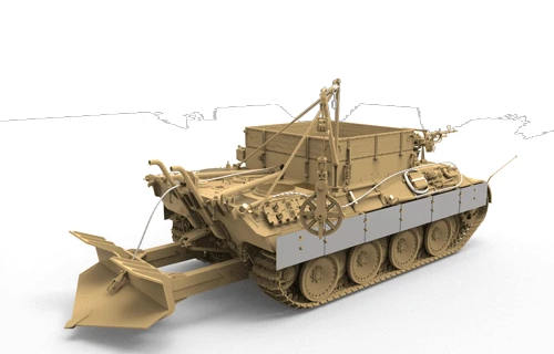 Meng 1/35 флейта немецкий Sd.Kfz.179 BergePanther Ausf. Спасательный автомобиль дисплей детская