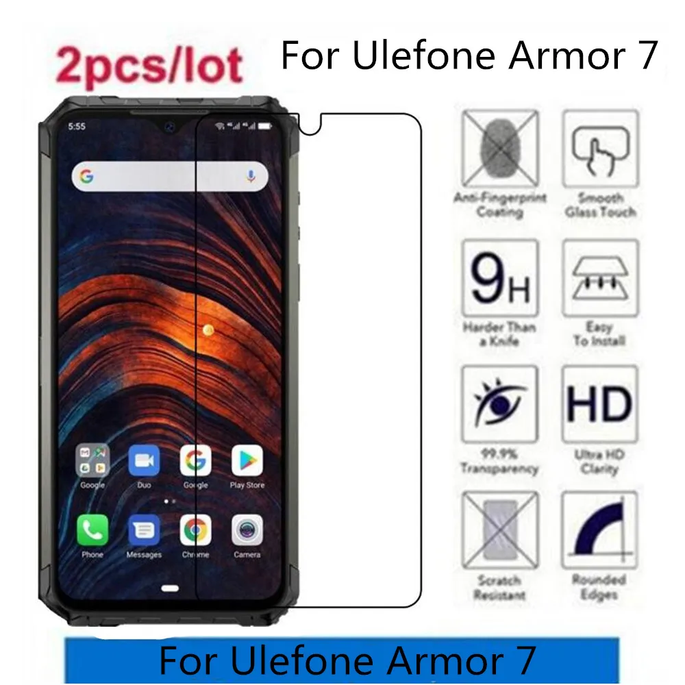 2.5D 9H закаленное стекло для Ulefone Armor 7 Защита экрана закаленное защитное стекло для Ulefone Armor 7 стекло