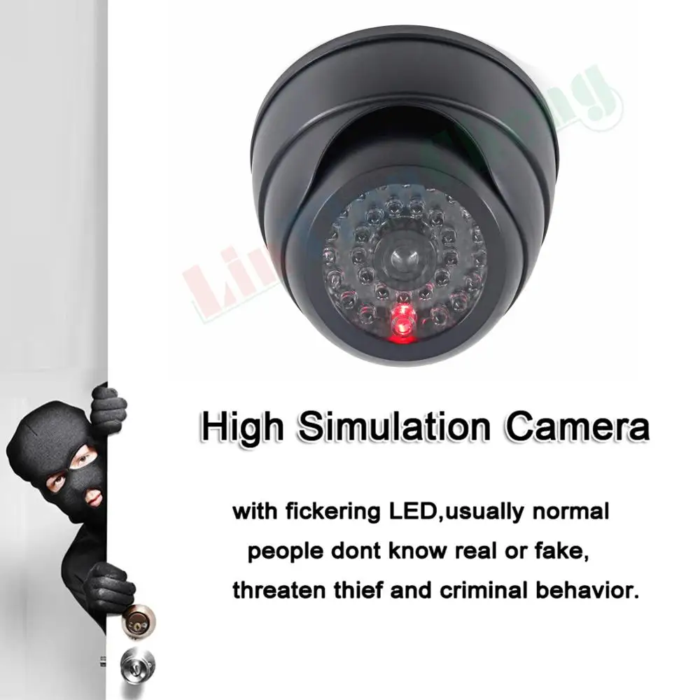 LINTIANCHENG 2 шт. камера для внутреннего/наружного наблюдения с мигающими