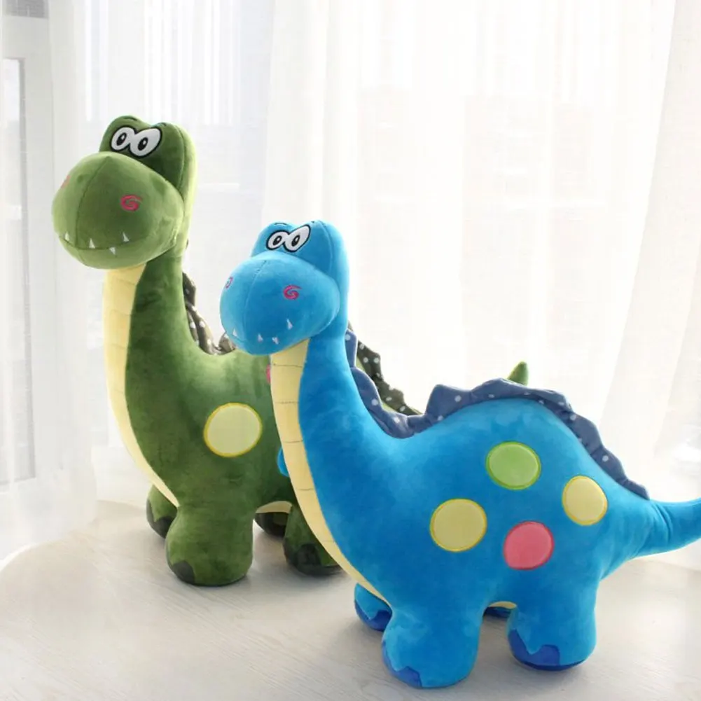 35cm Blue Stuffed Dinosaur Plush Toy Cute Soft Cartoon Hugging Pillow Doll for Baby Girl Boy Kids Birthday Gifts | Игрушки и хобби