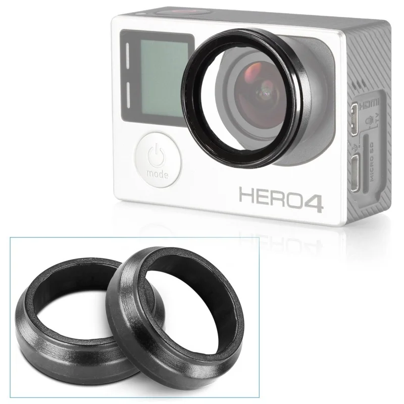 Защитный Объектив камеры для HD GoPro Hero 3 + 4 2 комплекта|Чехлы экшн-камер| |