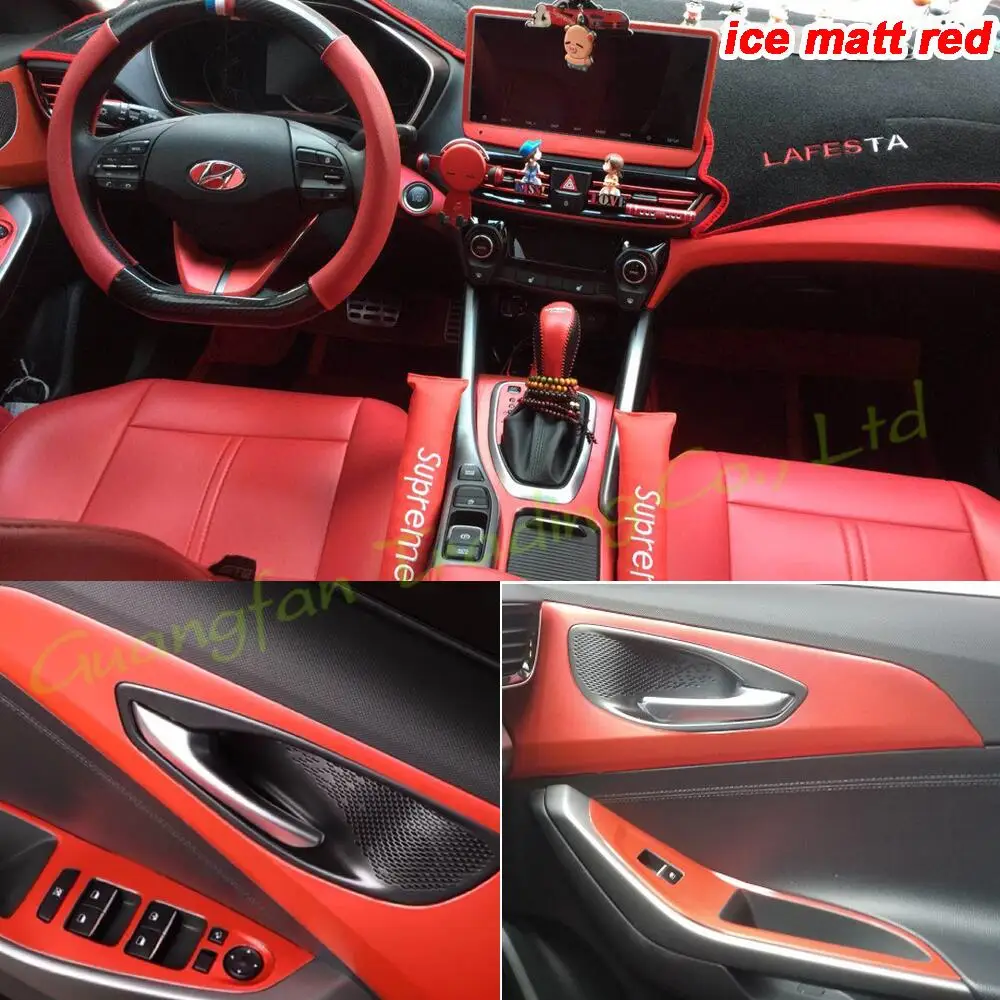 

For Hyundai Lafesta 2019-2020 Car-Styling 3D/5D Carbon Fiber Car Interior Center Console Color Molding Stickers Part Accessories