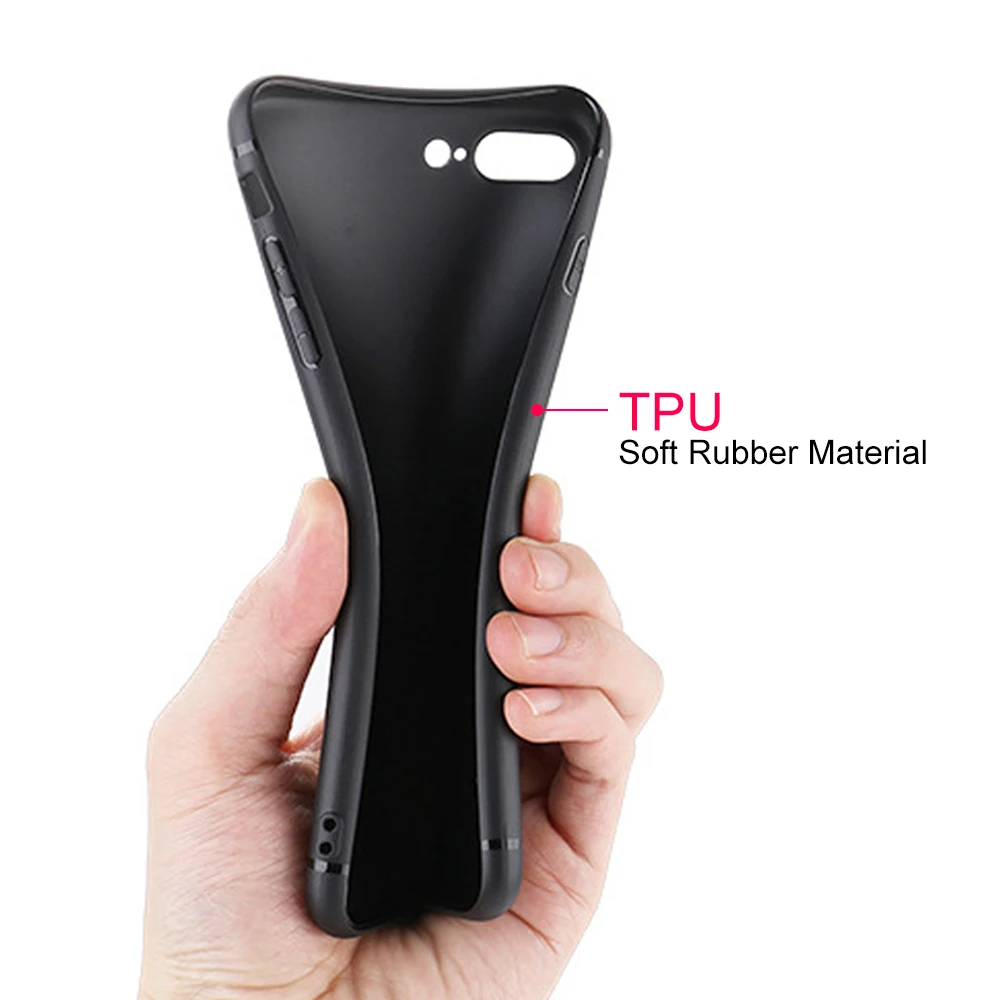 Wellzly оригинальный силиконовый термополиуретановый чехол для iphone 5 5s 5c se 6 7 8 Plus X