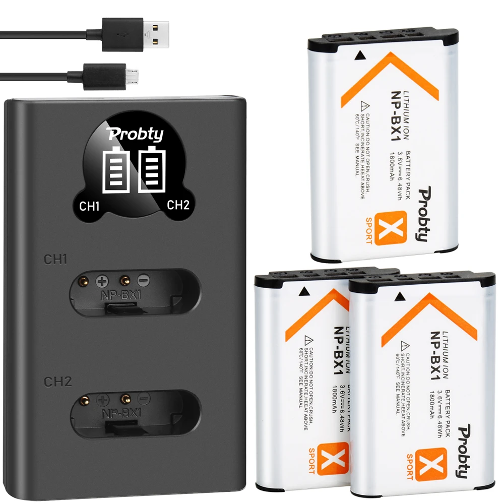 Для sony NP BX1 Батарея + Зарядное устройство для Sony DSC RX100 X3000 Характеристическая