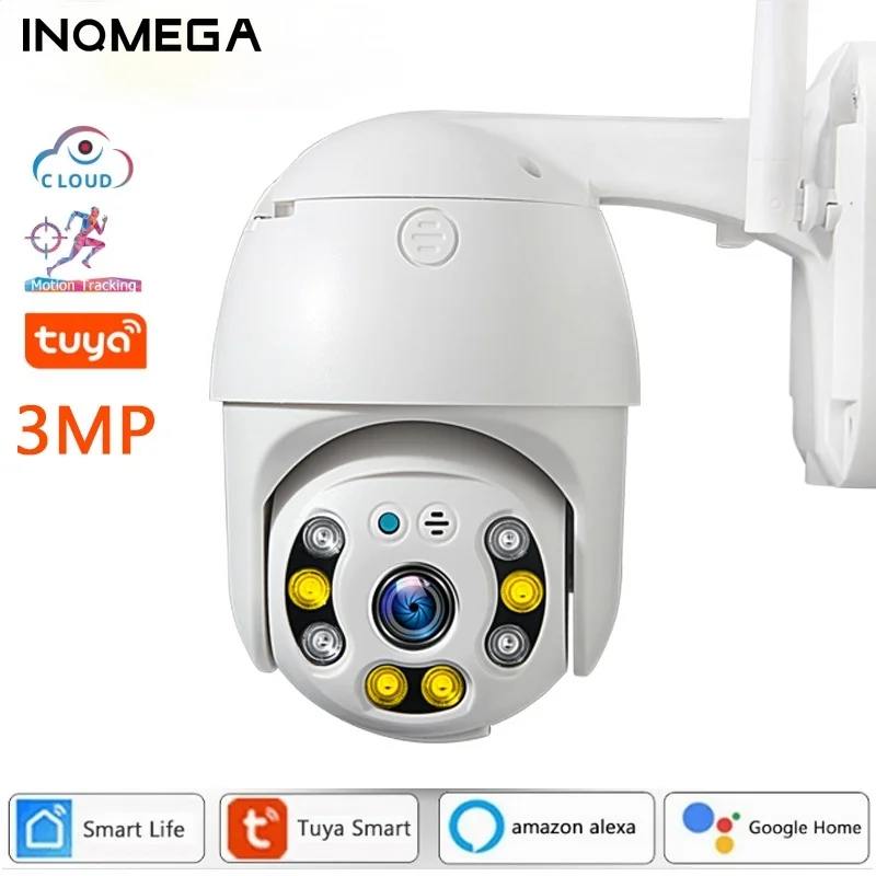 

IP-камера INQMEGA наружная, 3 Мп, PTZ, зум 4x, Wi-Fi, водонепроницаемая