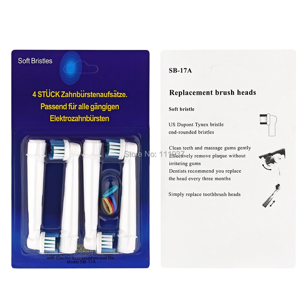 Сменные головки для электрической зубной щетки Oral B SB 17A EB 18A 20A 25A 30A 50A 417A S32 4 SR12A.18A 400